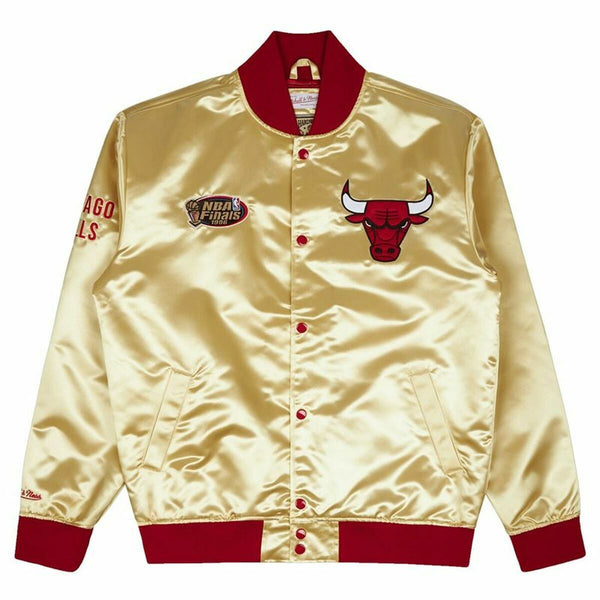 Jachetă Sport Unisex Mitchell & Ness Chicago Bulls Galben