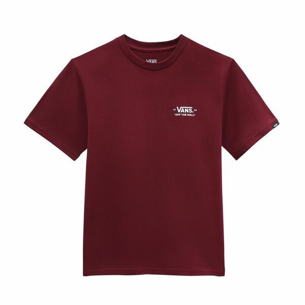 Tricou cu Mânecă Scurtă pentru Copii Vans Essentials Roșu Închis