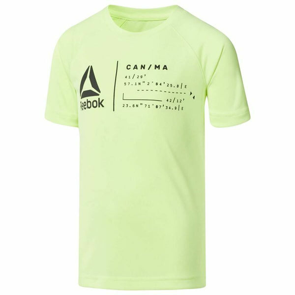 Tricou cu Mânecă Scurtă Bărbați Reebok Sportswear B Wor Verde lămâie
