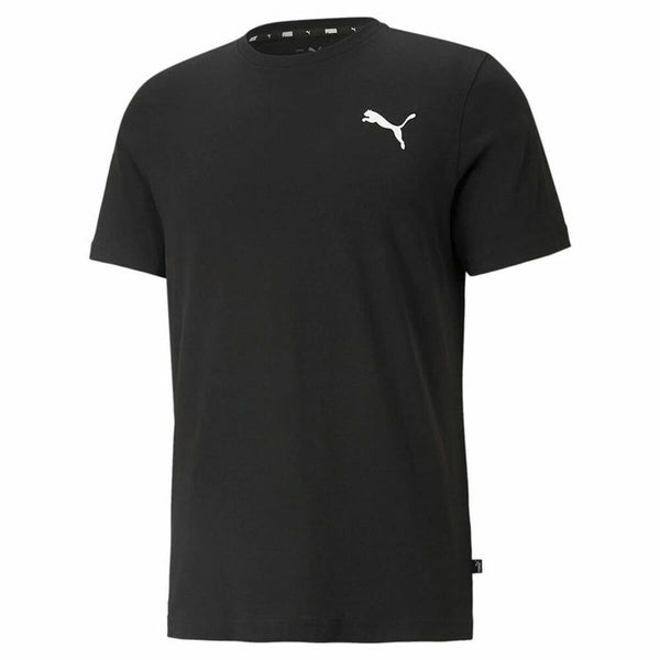 Tricou cu Mânecă Scurtă Bărbați Puma Essentials Small Logo Negru