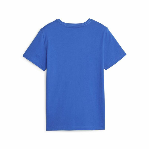 Tricou cu Mânecă Scurtă pentru Copii Puma Ess+ 2 Col Logo Albastru