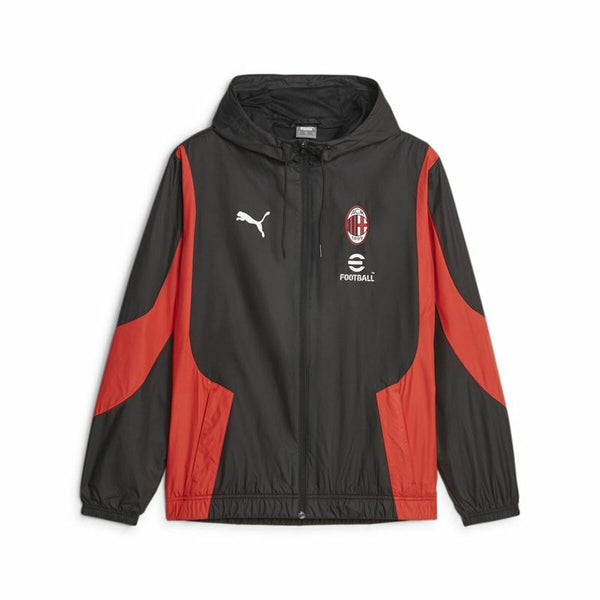 Jachetă Sport de Bărbați Puma Ac Milan Prematch Negru Roșu