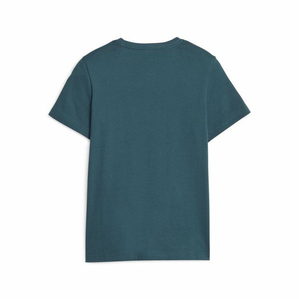 Tricou cu Mânecă Scurtă pentru Copii Puma Ess+ 2 Col Logo Verde inchis
