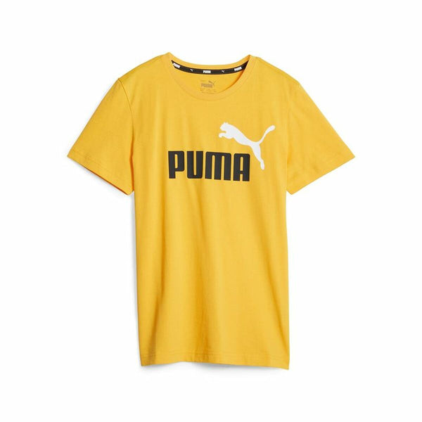 Tricou cu Mânecă Scurtă pentru Copii Puma Ess+ 2 Col Logo Galben