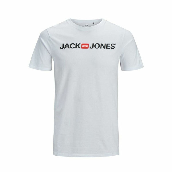 Tricou cu Mânecă Scurtă Bărbați JJECORP LOGO TEE SS O-NECK NOSS  Jack & Jones  12137126  Alb