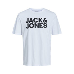 Tricou cu Mânecă Scurtă Bărbați Jack & Jones JJECORP LOGO TEE SS 12151955 Alb