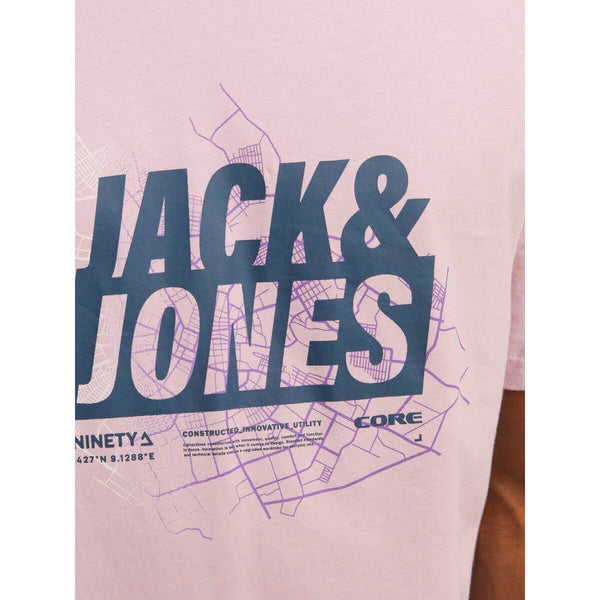 Tricou cu Mânecă Scurtă Bărbați Jack & Jones JCOMAP SUMMER LOGO 12257908 Roz