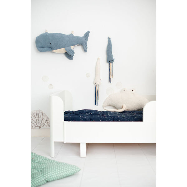 Jucărie de Pluș Crochetts OCÉANO Albastru Alb Caracatiță Balenă Diavolul mare gigant (Manta Ray) 29 x 84 x 29 cm 4 Piese