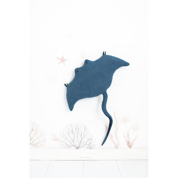 Jucărie de Pluș Crochetts OCÉANO Albastru Caracatiță Balenă Diavolul mare gigant (Manta Ray) 29 x 84 x 29 cm 4 Piese
