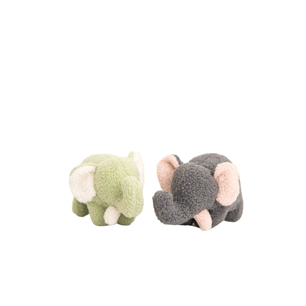 Jucărie de Pluș Crochetts Bebe Verde Elefant 27 x 13 x 11 cm 2 Piese