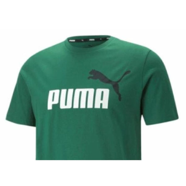 Tricou cu Mânecă Scurtă Bărbați Puma ESS 2 COL LOGO 586759 86 Verde