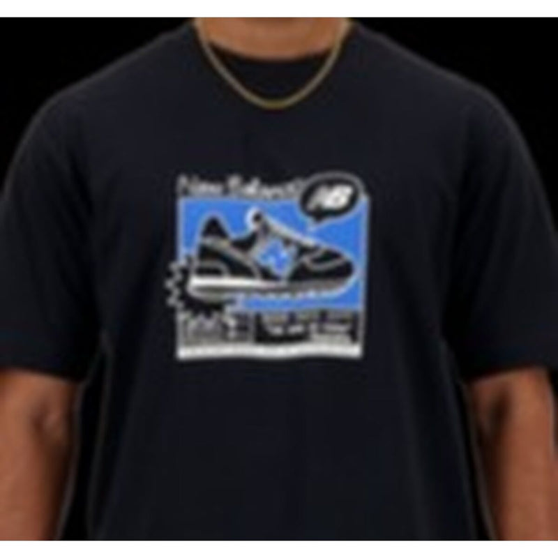 Tricou cu Mânecă Scurtă Bărbați New Balance SPORT ESSENTIALS MT41593 Negru