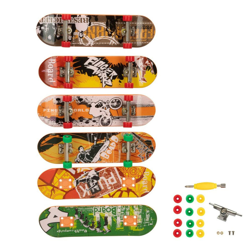 Skateboard jucărie pentru degete Colorbaby (12 Unități)