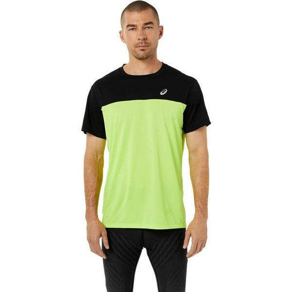 Men’s Short Sleeve T-Shirt Asics Race Green Yellow Lime green