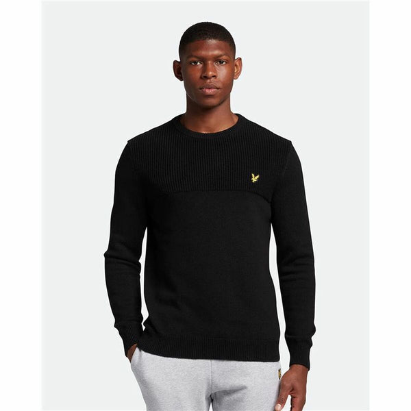 Men’s Sweatshirt without Hood Lyle & Scott V1-Crew Black