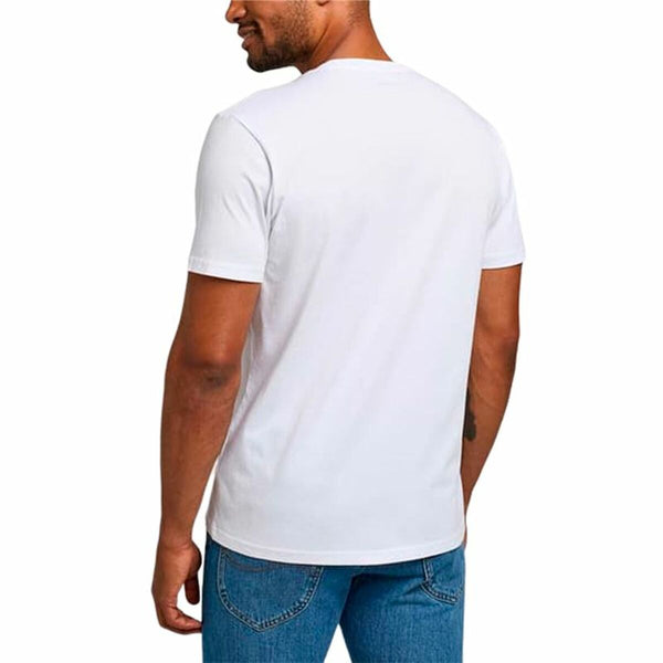 Men’s Short Sleeve T-Shirt Lee Patch Logo White