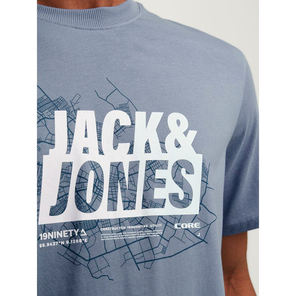 Men’s Short Sleeve T-Shirt Jack & Jones JCOMAP SUMMER 12257908 Blue