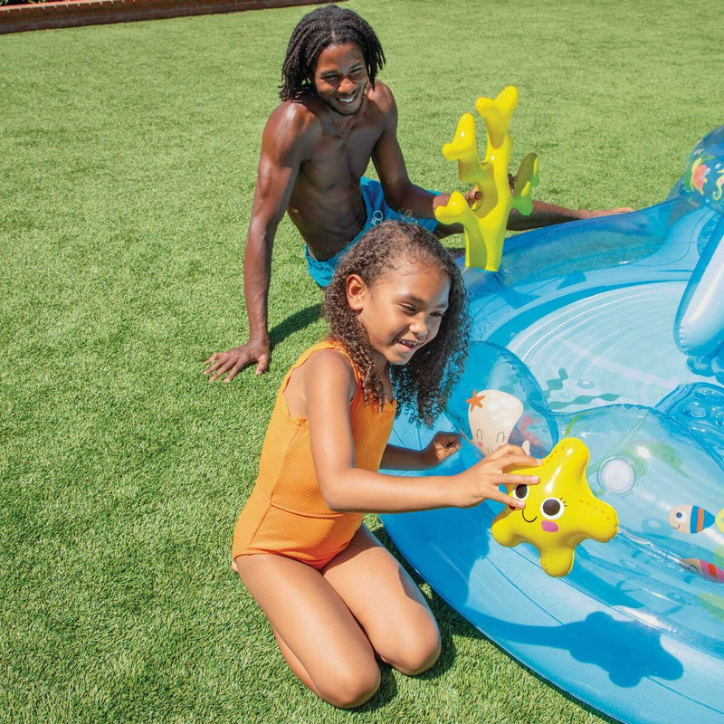 Inflatable Paddling Pool for Children Intex 206 L 310 x 193 x 71 cm Navy