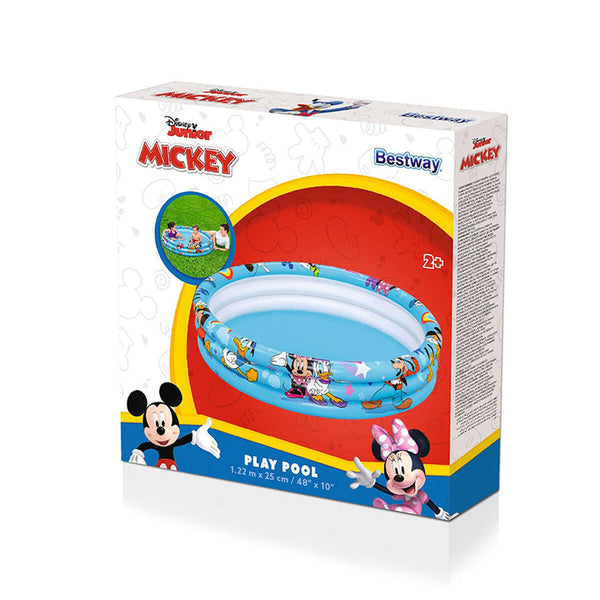 Inflatable Paddling Pool for Children Bestway Mickey & Friends 122 x 25 cm