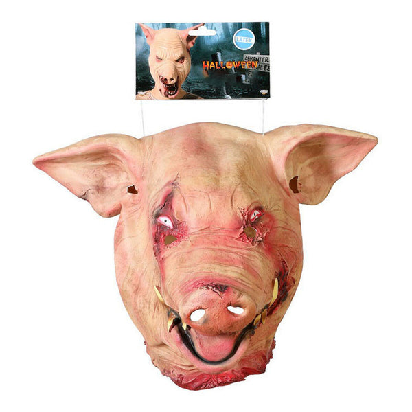 Máscara Halloween Cerdo Rosa