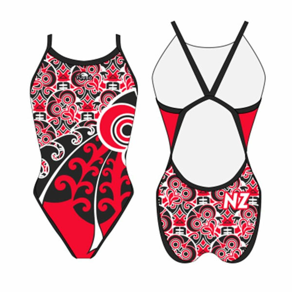 Women’s Bathing Costume Turbo 'Revolution' New-Zealand-2023 Red