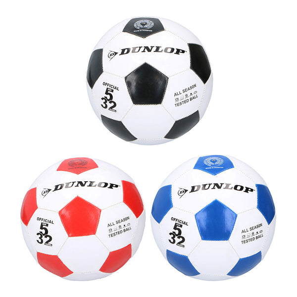 Football Dunlop White Leather