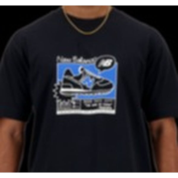 Camiseta de Manga Corta Hombre New Balance SPORT ESSENTIALS MT41593 Negro