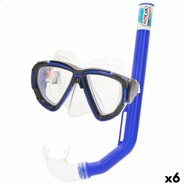 Gafas de Buceo con Tubo Colorbaby Aqua Sport Adultos (6 Unidades)