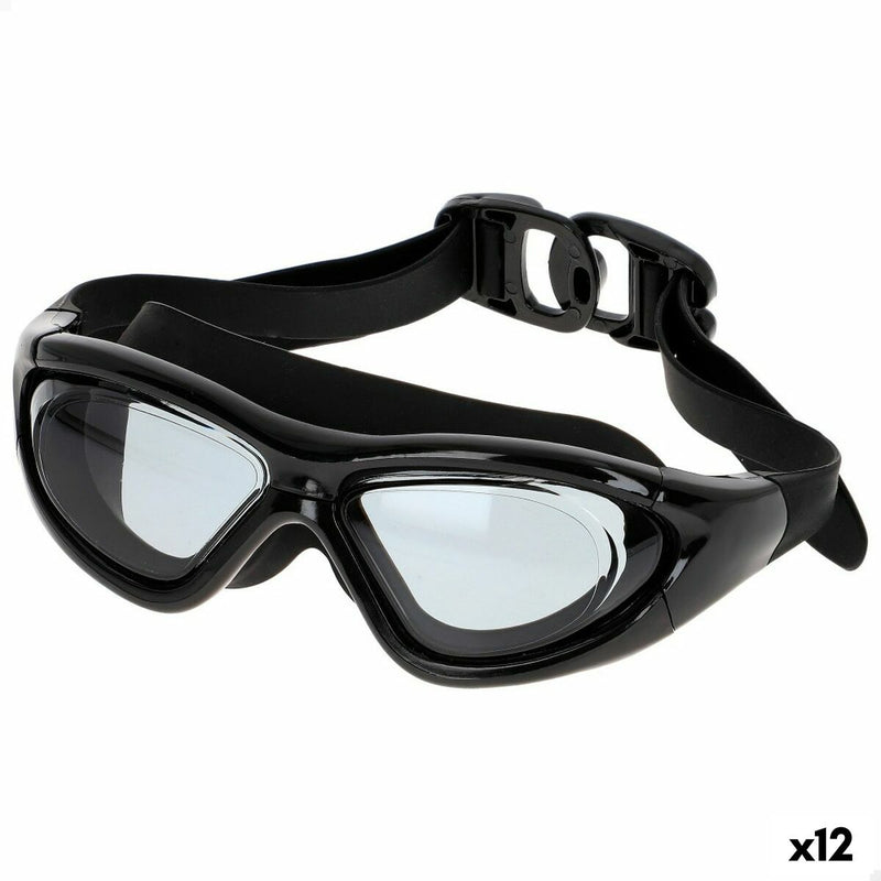 Ochelari de Înot pentru Adulți AquaSport Negru (12 Unități)
